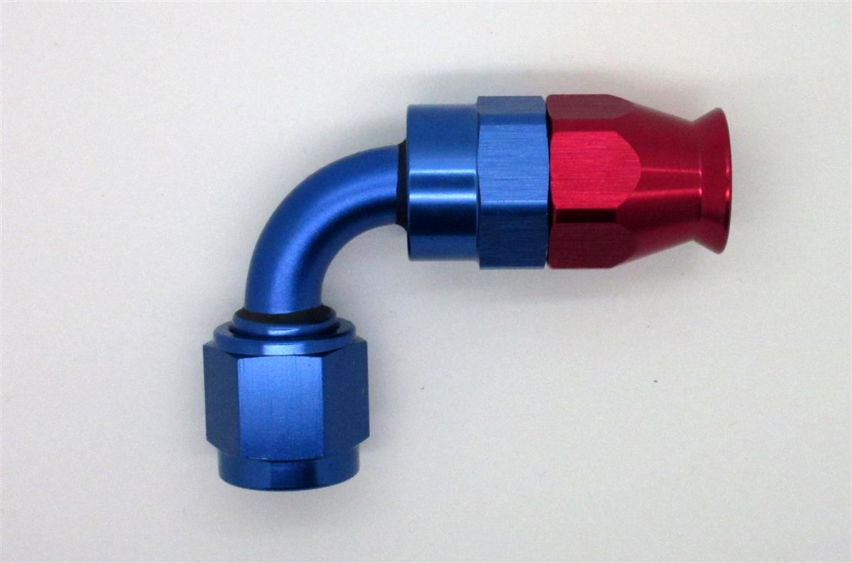 JIC Anschluss 90° Dash 06 JIC  9/16-18 für PTFE Schlauch Serie 600